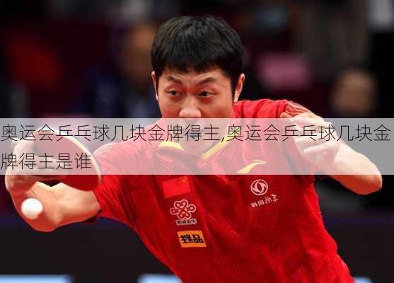 奥运会乒乓球几块金牌得主,奥运会乒乓球几块金牌得主是谁