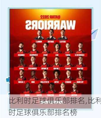 比利时足球俱乐部排名,比利时足球俱乐部排名榜