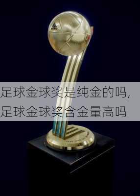 足球金球奖是纯金的吗,足球金球奖含金量高吗
