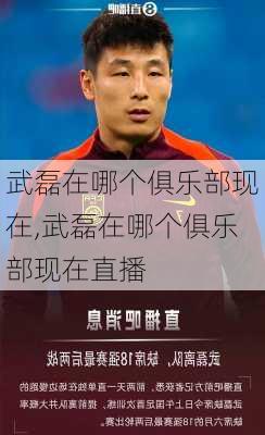 武磊在哪个俱乐部现在,武磊在哪个俱乐部现在直播