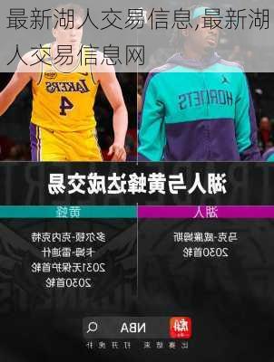 最新湖人交易信息,最新湖人交易信息网