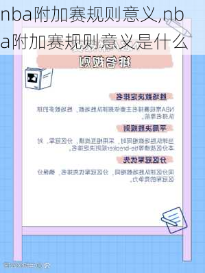 nba附加赛规则意义,nba附加赛规则意义是什么