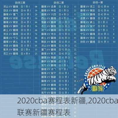 2020cba赛程表新疆,2020cba联赛新疆赛程表